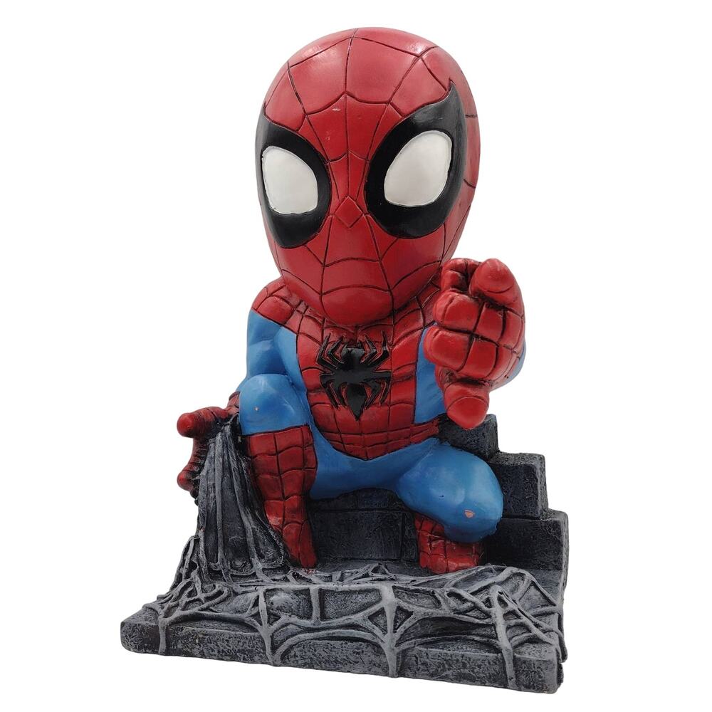Large 14" Amazing Spider-Man Hard Foam Statue Decoration Bowl Holder Marvel Web